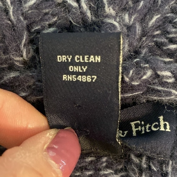 Abercrombie & Fitch Vintage Merino Wool Blend Knit Open Front Cardigan - Picture 8 of 8